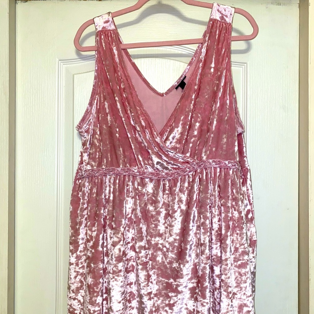 Pink Crushed Velvet Top